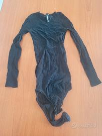 body nero Intimissimi TG. S in pizzo con rose