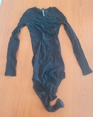 body nero Intimissimi TG. S in pizzo con rose