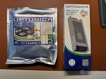 Optonica Led Strip striscia con alimentatore