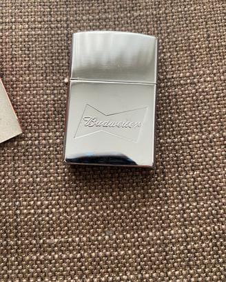Accendino tipo Zippo Budweiser