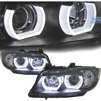 FARI XENON BMW E90 E91 05-08 ANGEL EYES A LED 3D N