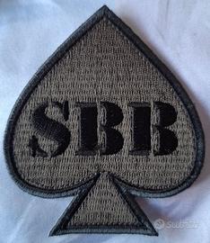 Patch Ricamata SBB - Asso di Picche grigio/verde