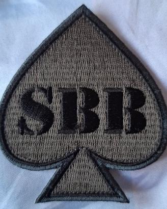 Patch Ricamata SBB - Asso di Picche grigio/verde