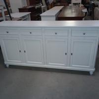 Credenza Nuova a 4 Porte Laccata Bianca