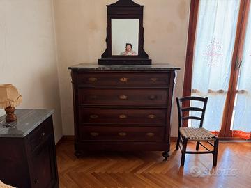 Cassettone con specchiera ‘800