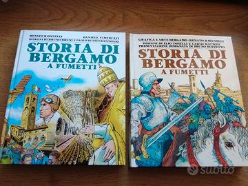 storia di Bergamo a fumetti 2 volumi