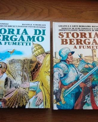 storia di Bergamo a fumetti 2 volumi