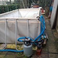 PISCINA 2X4 X 1,2 mt con pompa e filtro a sabbia