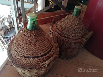 Damigiana impagliate a treccia 20L