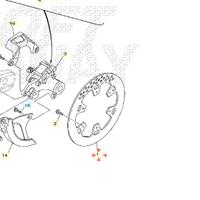 Disco freno posteriore Yamaha YZ125LC 5dh2582w0000