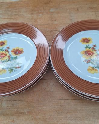 6 piatti frutta vintage