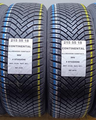 4 GOMME 215 55 18 CONTINENTAL 4 STAG. RIF4478