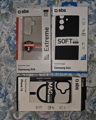 Samsung s26 e iPhone 16 cover 
