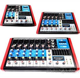 Mixer audio 4ch 6ch 8ch equalizzatore DJ