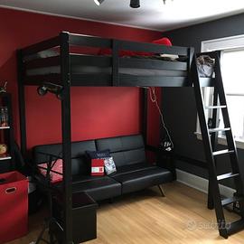 Letto a soppalco IKEA STORA 140x200 Smontato