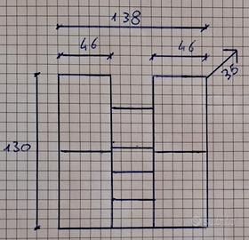 Pensile legno wengé