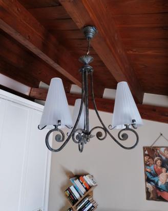 Lampadario seminuovo stile Liberty