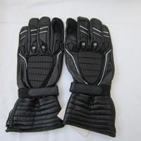 Guanti in Pelle "Lineamoto" con dorso rinforzato