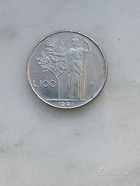 100 lire piccola 1991