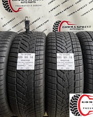 4 PNEUMATICI 225/55 R18 GOODYEAR INVERNALI