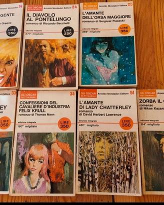 7 Libri Vintage "Gli Oscar Settimanali" Mondadori