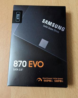 SAMSUNG SSD 870 EVO 4TB SATA 2.5" MZ-77E4T0B/EU