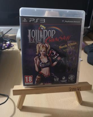 ps3 lollipop chainsaw cib raro edizione nordica