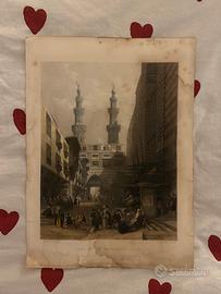 Stampe antiche da collezione - Cairo e Oxford 1850