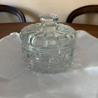 Elegante contenitore vetro di bohemia