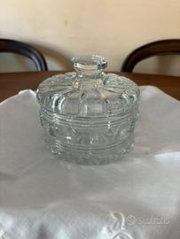 Elegante contenitore vetro di bohemia