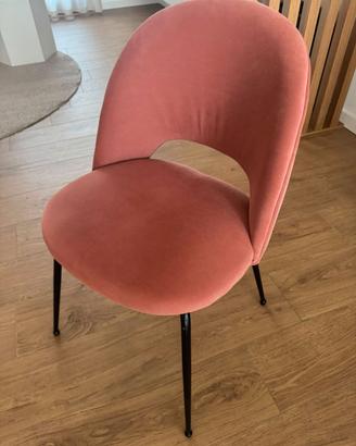 Sedia Isys di Maison du Monde - Rosa Antico