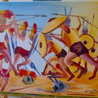 Quadro moderno acrilico su tela 50x40cm