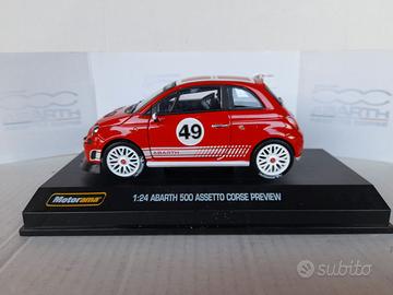 MODELLO  FIAT NUOVA 500 ABARTH RED N. 49 NO BURAGO