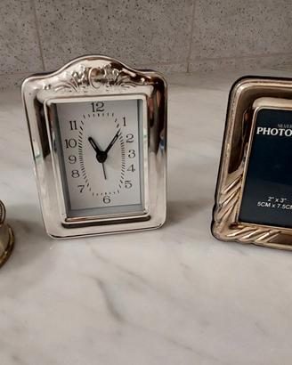 orologio, portafoto e portaoggetti 