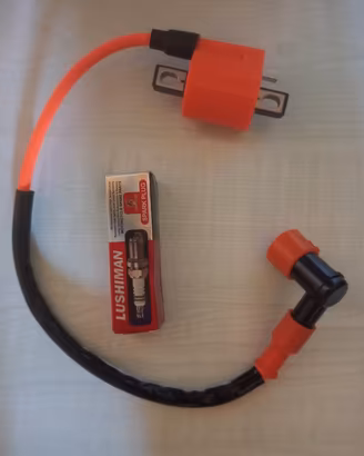 kit bobina accensione racing + candela D8TJC