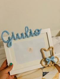 Cornice portafoto in tricotin