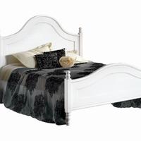 Letto in arte povera bianco opaco