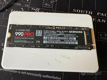 SSD Samsung 990 Pro M.2 2Tb NVMe PCIe 4.0 5 Mesi!!