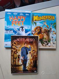 Tre film madagascar una notte al museo happy feet