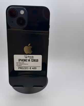 iPhone 14 128GB nero usato garanzia 