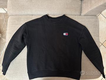 felpa tommy jeans nera