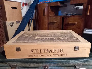 Scatola vino in legno 