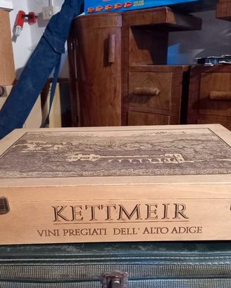 Scatola vino in legno 