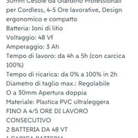 Forbice da potatura ricaricabile