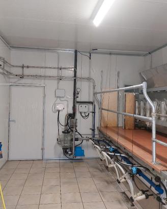 Impianto di mungitura capre