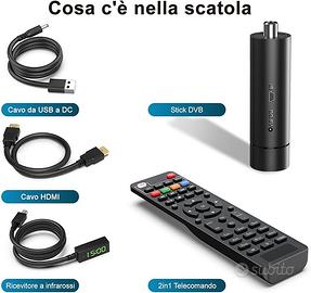 Dcolor Decoder Digitale Terrestre DVB-T2/C Mini St
