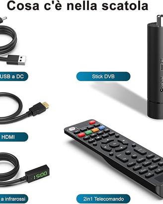 Dcolor Decoder Digitale Terrestre DVB-T2/C Mini St