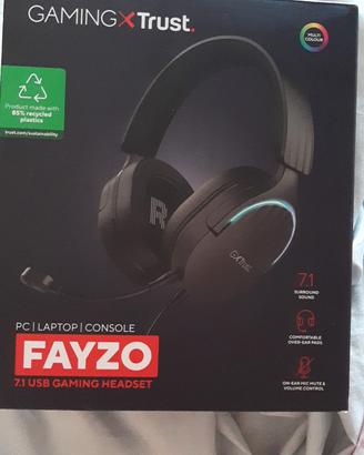 Cuffie  Gaming Trust GXT 488 Fayzo 7.1 USB  -Nuove