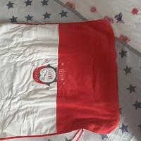 Coperta ciniglia carrozzina con pinguino