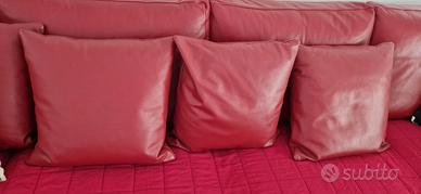 vera pelle -fodera cuscino 48x48